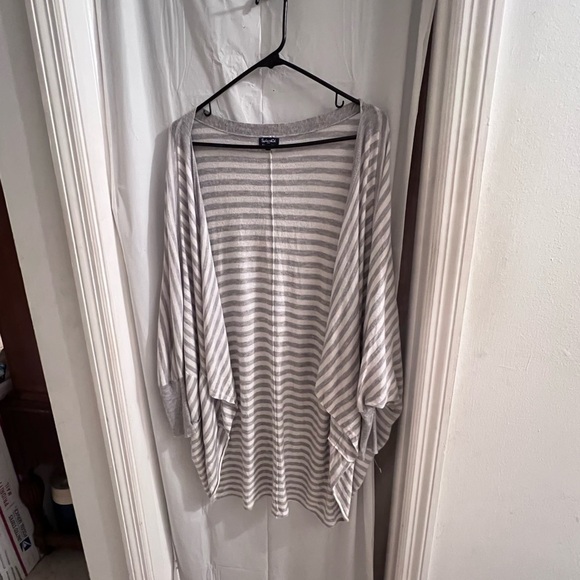 SPLENDID gray striped open cardigan size m/l - Picture 1 of 6